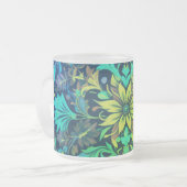 Rococo Blossom Matglas Koffiemok (Voorkant links)