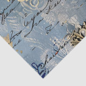 Rococo Blue Gold Italian Romantic  Tissuepapier (Detail)
