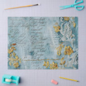 Rococo Blue Gold Italian Romantic  Tissuepapier (Craft)