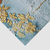 Rococo Blue Gold Italian Romantic  Tissuepapier (Detail)