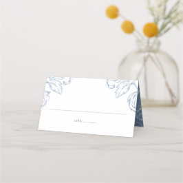 Rococo  Blue Wedding RSVP Plaatskaartje