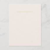 Rococo Blush Bruiloft Informatiekaartje (Achterkant)