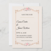 Rococo Blush Save the Date (Voorkant)