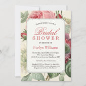 Rococo  Botanische Bloemen Vrijgezellenfeest Kaart (Voorkant)