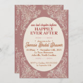 Rococo Bruids Douche Uitnodiging | 5x7 aangepast (Voorkant / Achterkant)