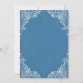 Rococo Bruids Douche Uitnodiging |  barok (Achterkant)