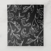 Rococo Bruiloft RSVP Plaatskaartje (Binnenkant ongevouwen)