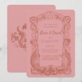  Rococo bruiloft uitnodigingen (Voorkant / Achterkant)