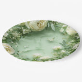 Rococo Butterfly Garden Galentine Floral Elegance Papieren Bordje (Gekanteld)