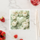 Rococo Butterfly Garden Galentine Floral Elegance Servet (Insitu)