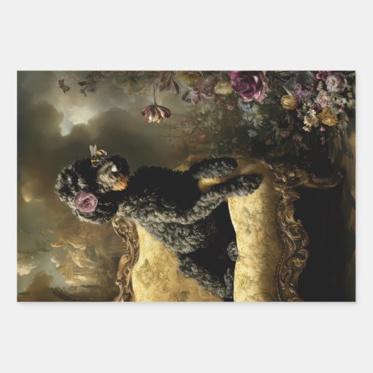 Rococo Buzz Bee themes Heavy Weight Decoupage Inpakpapier Vel (Voorkant 2)