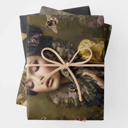 Rococo Buzz Bee themes Heavy Weight Decoupage Inpakpapier Vel (In situ)