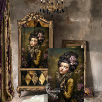 Rococo Buzz Moody Victoriaans Portret & Bloemkunst