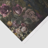 Rococo Buzz Victoriaanse Vrouw Dambord Bloem en Bi Tissuepapier (Detail)