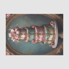 Rococo Cake 4 Tier Parijse Decoupage Papier