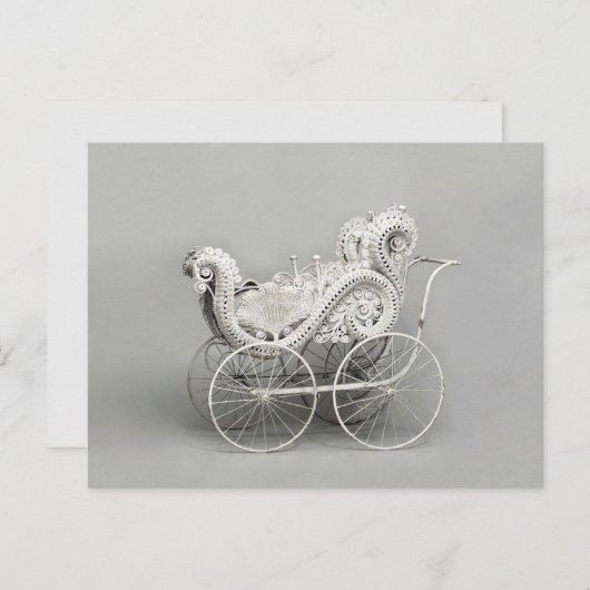 Rococo Carriage - Briefkaart / Uitnodiging / RSVP (Voorkant / Achterkant)