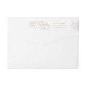 Rococo Champagne Ornament Pre-Addressed Return (Achterkant)