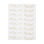 Rococo Champagne Ornament Pre-Addressed Return (Vel)