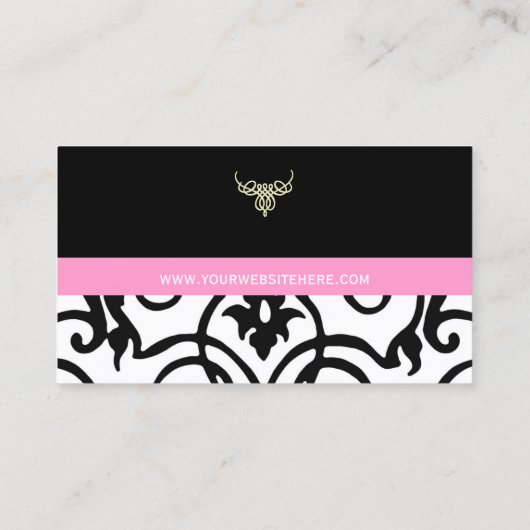 Rococo Chandelier ~ Visitekaartje (Achterkant)