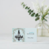 Rococo Chandelier Visitekaartje (Staand voorkant)
