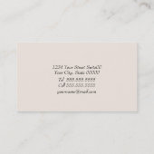 Rococo Chandelier Visitekaartje (Achterkant)