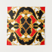 Rococo-complex met bloemelementen wandkleed (Voorkant)