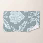 Rococo Damask Art I Duck Egg Blue+Teal Bad Handdoek (Handdoek)