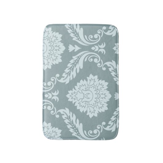 Rococo Damask Art I Duck Egg Blue+Teal Badmat (Voorkant Verticaal)