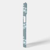 Rococo Damask Art I Duck Egg Blue+Teal Case-Mate iPhone Case (Achterkant / Rechts)