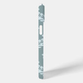 Rococo Damask Art I Duck Egg Blue+Teal Case-Mate iPhone Case (Achterkant / Rechts)