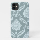 Rococo Damask Art I Duck Egg Blue+Teal Case-Mate iPhone Case (Achterkant)