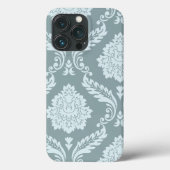 Rococo Damask Art I Duck Egg Blue+Teal Case-Mate iPhone Case (Achterkant)