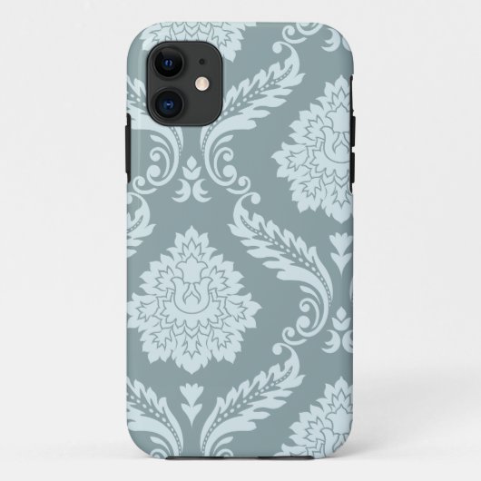 Rococo Damask Art I Duck Egg Blue+Teal Case-Mate iPhone Case (Achterkant)