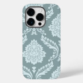 Rococo Damask Art I Duck Egg Blue+Teal Case-Mate iPhone Case (Achterkant)