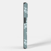 Rococo Damask Art I Duck Egg Blue+Teal Case-Mate iPhone Case (Achterkant / Rechts)