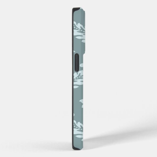 Rococo Damask Art I Duck Egg Blue+Teal Case-Mate iPhone Case (Achterkant / Rechts)