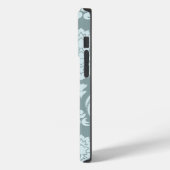 Rococo Damask Art I Duck Egg Blue+Teal Case-Mate iPhone Case (Achterkant / Links)