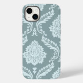 Rococo Damask Art I Duck Egg Blue+Teal Case-Mate iPhone Case (Achterkant)