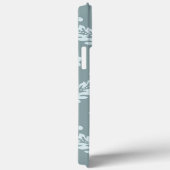 Rococo Damask Art I Duck Egg Blue+Teal Case-Mate iPhone Case (Achterkant / Rechts)