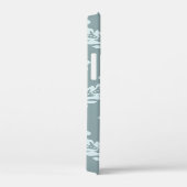 Rococo Damask Art I Duck Egg Blue+Teal Case-Mate iPhone Case (Achterkant / Rechts)