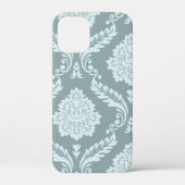 Rococo Damask Art I Duck Egg Blue+Teal Case-Mate iPhone Case (Achterkant)