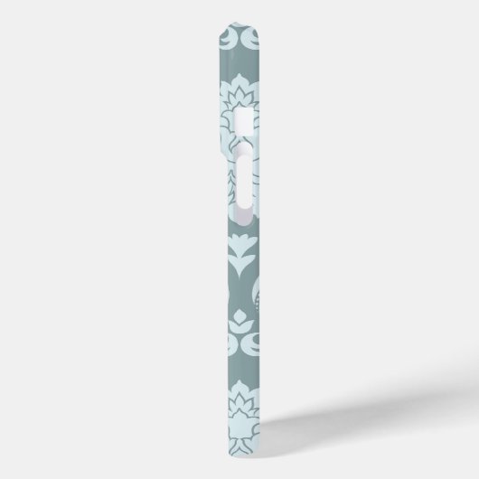 Rococo Damask Art I Duck Egg Blue+Teal Case-Mate iPhone Case (Achterkant / Links)