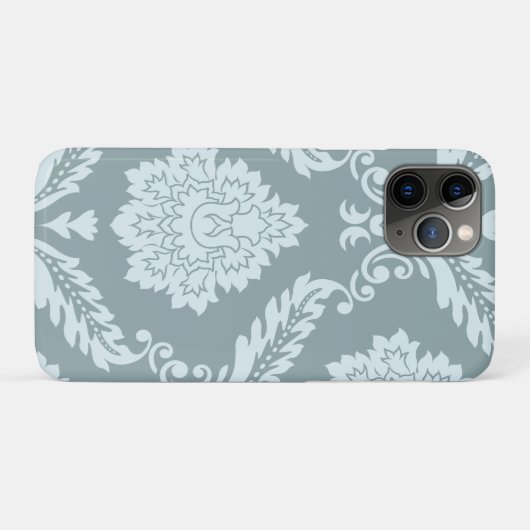 Rococo Damask Art I Duck Egg Blue+Teal Case-Mate iPhone Case (Achterkant (horizontaal))