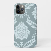 Rococo Damask Art I Duck Egg Blue+Teal Case-Mate iPhone Case (Achterkant)