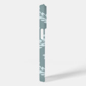 Rococo Damask Art I Duck Egg Blue+Teal Case-Mate iPhone Case (Achterkant / Rechts)