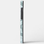Rococo Damask Art I Duck Egg Blue+Teal Case-Mate iPhone Case (Achterkant / Links)