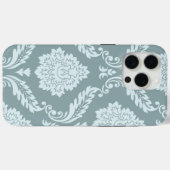 Rococo Damask Art I Duck Egg Blue+Teal Case-Mate iPhone Case (Achterkant (horizontaal))
