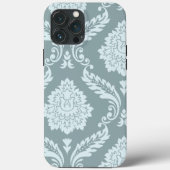 Rococo Damask Art I Duck Egg Blue+Teal Case-Mate iPhone Case (Achterkant)