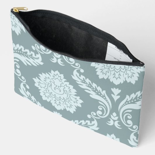 Rococo Damask Art I Duck Egg Blue+Teal Etui (Open)