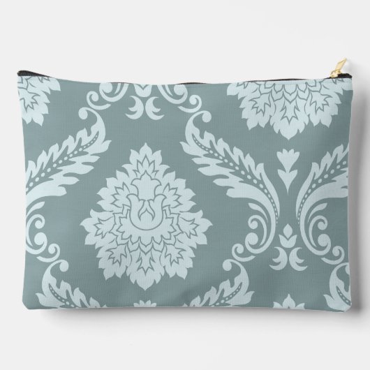 Rococo Damask Art I Duck Egg Blue+Teal Etui (Achterkant)